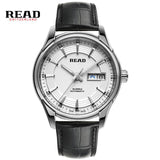 READ Men's Watch Classic double calendar Mens watch fashion men's Hot Luxury Brand  Business Clock Steel Watch R8082