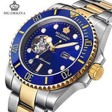 MG.ORKINA Automatic Self Winding Mechanical Watches Waterproof 30M Stainless Steel 316L 40MM Case Auto Date Men Luminous Watch