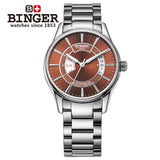 Wrist Watches Male Switzerland Mechanical Men Watch Automatic Binger Luxury Brand Japanese Movement Sapphire Men's Watch B5007