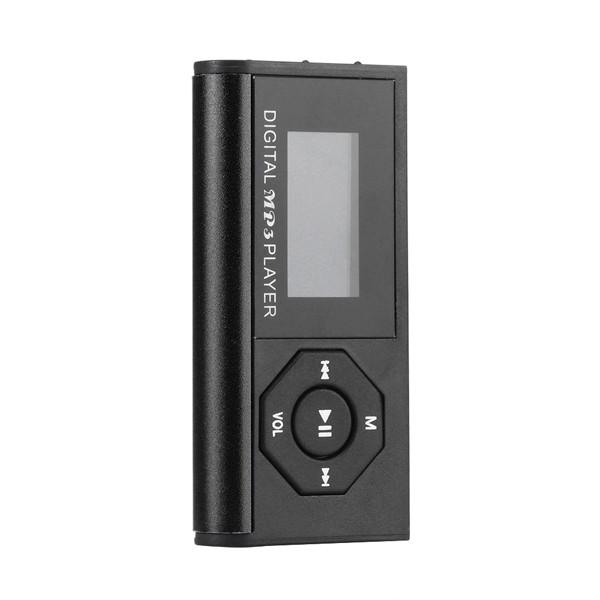 FORNORM Digital Compact and Portable Mini USB MP3 Music Media Player LCD Screen Max Support 16GB Micro SD TF Card with Headset