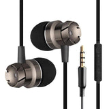 In-Ear Supper Bass Metal Earbuds Earphone Headphone Microphone 3.5mm