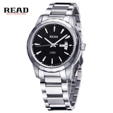 READ Luxury Brand Men Watch Classic Stainless Steel Automatic Self Wind Skeleton Mechanical Watches relogio masculino R8020G