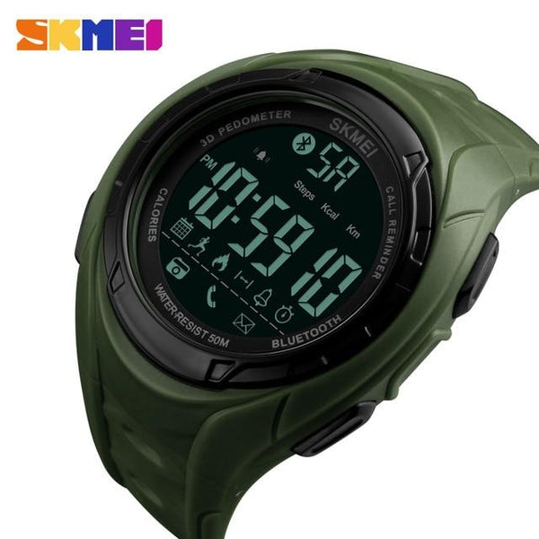 SKMEI Bluetooth Smart Watch Pedometer Calories Outdoor Sports Watches Men Fashion Wristwatches For IOS Android Relogio Masculino