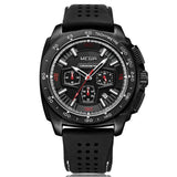 MEGIR Men's Casual Watch Silicone Band Waterproof Army Military Chronograph Sport Watch Male Creative Clock For Birthday Gifts