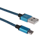 Braided Aluminum Micro USB Data&Sync faster Charger Cable For Android Phone