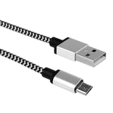 Braided Aluminum Micro USB Data&Sync faster Charger Cable For Android Phone