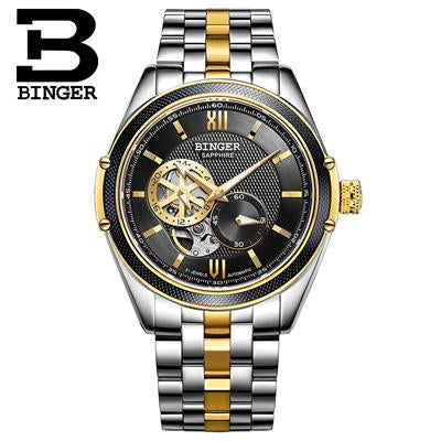 Switzerland Binger Watch Men Luxury Brand Miyota Automatic Mechanical Movement Watches Sapphire Waterproof reloj hombre B-1165-1