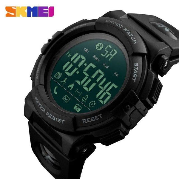 SKMEI Men Smart Watch Pedometer Waterproof Sports Watches Remote Camera Call Reminder Bluetooth Wristwatches Relogio Masculino