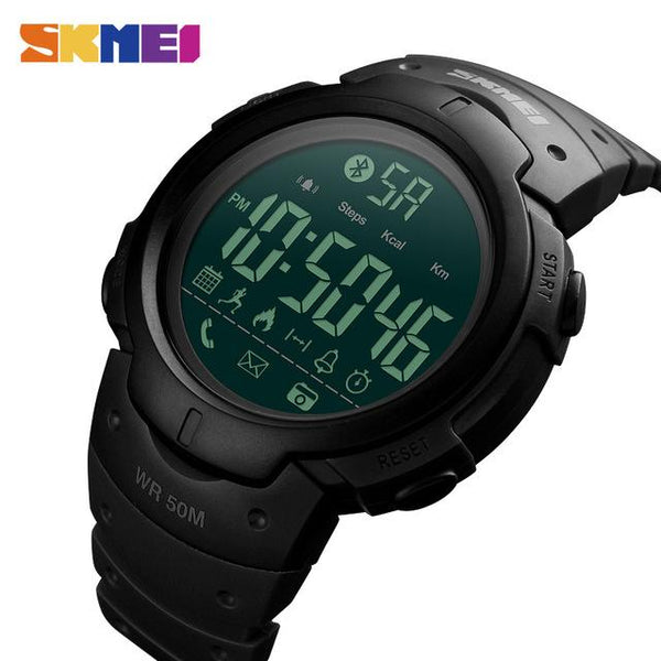 SKMEI Fashion Smart Watch Men Calorie Pedometer Bluetooth Watches Remote Camera Waterproof Wristwatches Clock Relogio Masculino