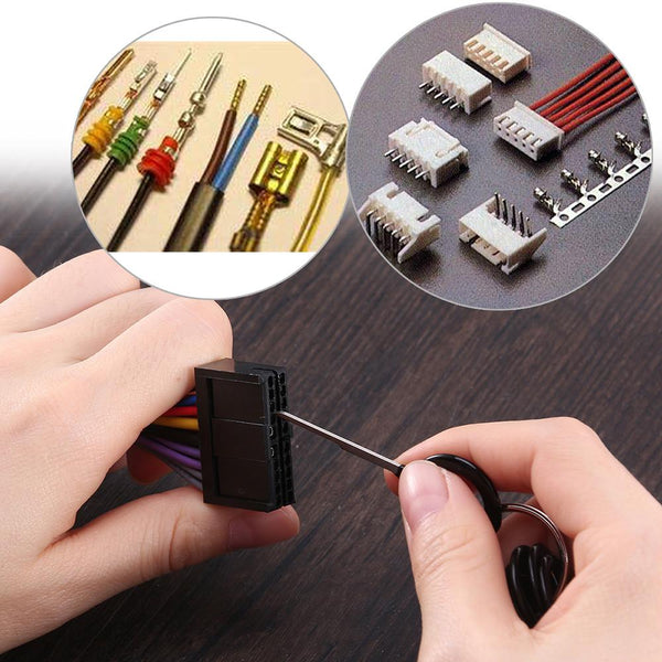 11pcs/set Auto Car Plug Circuit Board Wire Harness Terminal Extractor Pick Connector Crimp Pin Back Needle Removal Tool