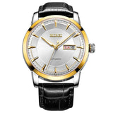 BUREI Luxury Mens Crystal Sapphire Lens Automatic Mechanical Watch Waterproof Male Wristwatches With Premiums Package 15013