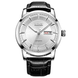 BUREI Luxury Mens Crystal Sapphire Lens Automatic Mechanical Watch Waterproof Male Wristwatches With Premiums Package 15013