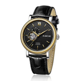 MIGE Luxury Watches Men Mechanical Wristwatches Tourbillion Synthetic Sapphire Crystal Cowhide Leather Strap Relogio Masculino