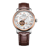 MIGE New Arrival Watches Men Top Brand Luxury Hollow Automatic Mechanical Wristwatches Genuine Leather Strap Relogio Masculino