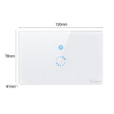 Sonoff Touch 86 120 Smart WiFi RF / APP / Touch Control Wall Light Switch 1 Gang 86 Type UK Panel Wall Touch Light Switch