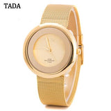 3ATM Waterproof Brand TADA Mesh Steel Band Japan Quartz Movement Women's Watches Fashion High Quality Lady Relos Wristwatches