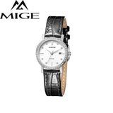 MIGE Fashion Women Watches Men Lovers Quartz Wristwatch Japanese Movement Synthetic Sapphire Crystal Waterproof Relogio Feminino