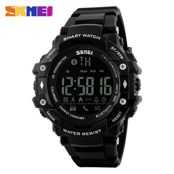 SKMEI Bluetoot Smart Watch Men Sports Wristband Watches Reminder Pedometer Calories Waterproof Watch For Apple IOS Android Clock