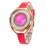 Fashion Women Quartz Watch Quicksand Design Leather Band Analog Alloy Wrist Watch Jewelry & Watches montre femme