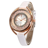 Fashion Women Quartz Watch Quicksand Design Leather Band Analog Alloy Wrist Watch Jewelry & Watches montre femme