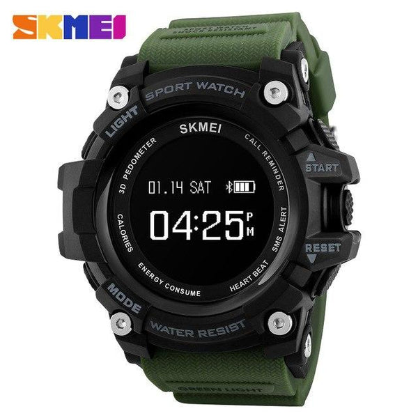 Bluetooth Smart Watch Men Heart Rate Sport Pedometer Calorie Top Luxury Brand Digital Smart Wristwatch For Iphone IOS Android