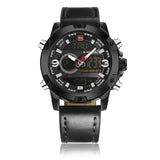 NAVIFORCE Luxury Brand Men Military Sport Watches Mens LED Analog Digital Watch Male Army Leather Quartz Clock Relogio Masculino
