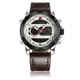 NAVIFORCE Luxury Brand Men Military Sport Watches Mens LED Analog Digital Watch Male Army Leather Quartz Clock Relogio Masculino
