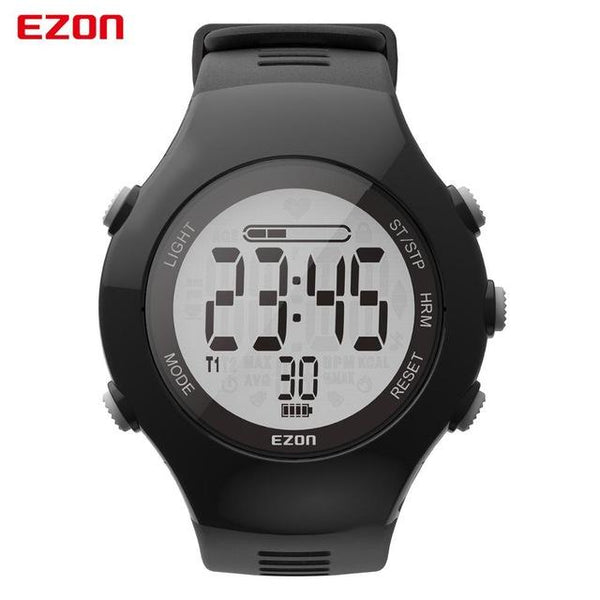 Heart Rate Monitor Digital Sport Watch For Men Women EZON Pedometer Alarm Waterproof 50m Powerd by PHILIPS Wearable Sensing T043