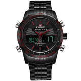 Watches men NAVIFORCE 9024 luxury brand Full Steel Quartz Clock Digital LED Watch Army Military Sport watch relogio masculino