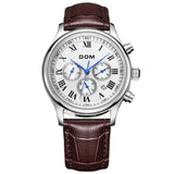 DOM men watches top brand luxury watch waterproof mechanical watch leather watch Business reloj hombre marca de lujo M-56L-7M