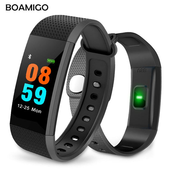 Smart Watch BOAMIGO Brand Bracelet Wristband TFT Touch Color Screen Message Reminder Pedometer Calorie Bluetooth For IOS Android