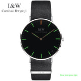 CARNIVAL Women Watches Ladies Watch Chronograph Leather Strap Quartz Date Luminous Hands Waterproof Wristwatch Relogio Feminino