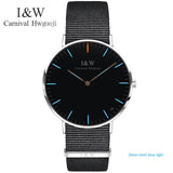 CARNIVAL Women Watches Ladies Watch Chronograph Leather Strap Quartz Date Luminous Hands Waterproof Wristwatch Relogio Feminino