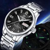 Carnival Luxury Dress Tritium Watch Men Autoatic Mechanical Watches Luminous Stainless Steel Waterproof Clock horloges mannen