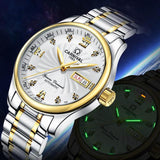Carnival Luxury Dress Tritium Watch Men Autoatic Mechanical Watches Luminous Stainless Steel Waterproof Clock horloges mannen