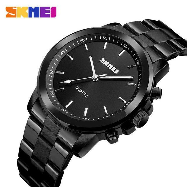SKMEI Men Smart Watch High Quality Stainless Steel Quartz Sport Watch Fashion Multifunction Bluetooth Smartwatch Reminder Clock