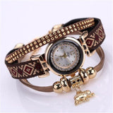 Hot Sale Watch Women Feather Weave Wrap Around Bracelet Watch  Crystal Synthetic Fashion Chain Watch relogio feminino