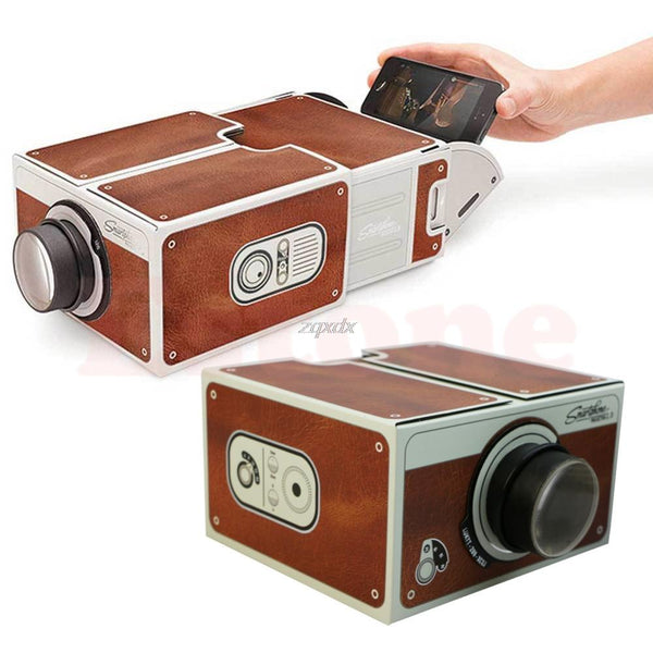 SIV Portable Cardboard Smartphone Projector 2.0 / Assembled Phone Projector Cinema Z09 Drop ship