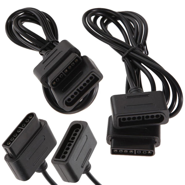 2 pcs 197cm Extension Cable Cords Cable Adapter for SNES Super for Nintendo 16 Bit Game Controller Cable