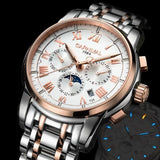 Carnival Luxury Brand Automatic Mechanical Watch Men Tritium T25 Luminous Full Steel Waterproof Watches Military Clock relogios