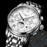 Carnival Luxury Brand Automatic Mechanical Watch Men Tritium T25 Luminous Full Steel Waterproof Watches Military Clock relogios