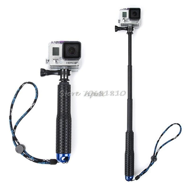 1 Set Extendable Pole Mini Selfie Stick Waterproof Monopod Blue For GoPro Hero 4/3/3+ New Z07 Drop ship