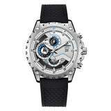 CASIMA 2018 New Men's Watch Automatic Mechanical Watch Multi-function Sports Stainless Steel Men's Business Quartz Watch