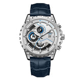 CASIMA 2018 New Men's Watch Automatic Mechanical Watch Multi-function Sports Stainless Steel Men's Business Quartz Watch