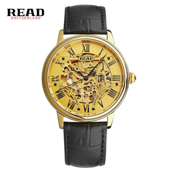 Original READ Men Mechanical Watches Men Luxury Brand Full Steel Waterproof 50m Business Automatic Wristwatches For Men R8042