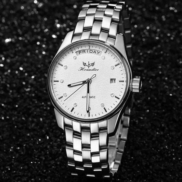 Paradise 2017 Hot New 1PC Men's high quality Watch Stainless Steel Band Mechanical Watch Wrist Watch  wholesale  June08