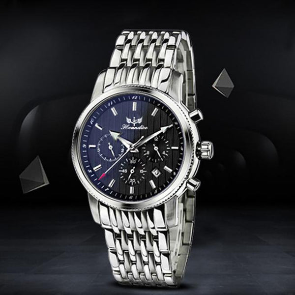 Paradise 2017 Hot New 1PC Men's 30m water resistance Watch Stainless Steel Band Mechanical Wrist Watch wholesale  June08