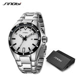 SINOBI Men S Shock Business Watch 2018 Full Steel Male Fashoin Military Wrist Watches Men Luminous Hands Relogio Masculino saat