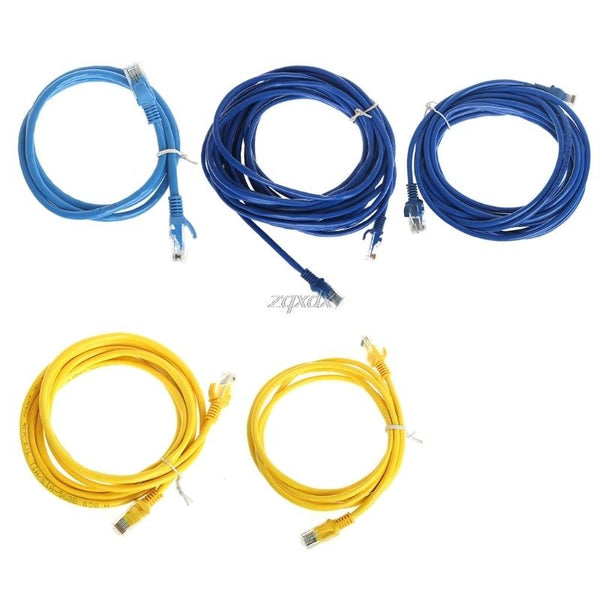 TCAM RJ45 Ethernet Network LAN Cat5e Cat5 Patch Cable 0.8/1.6/2.4/4/8m For Computer PC Z07 Drop ship