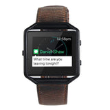 Hothot Super Design Retro leather Watch Bracelet Strap Band For Fitbit Blaze Smart Watch for your luxury Watch Feb24